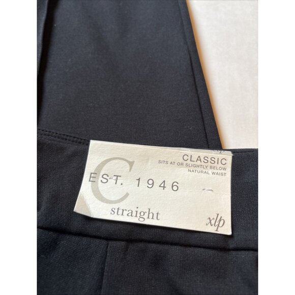 est 1946 pants Black Pull On Size XL Petite New Straight Classic - Picture 6 of 7